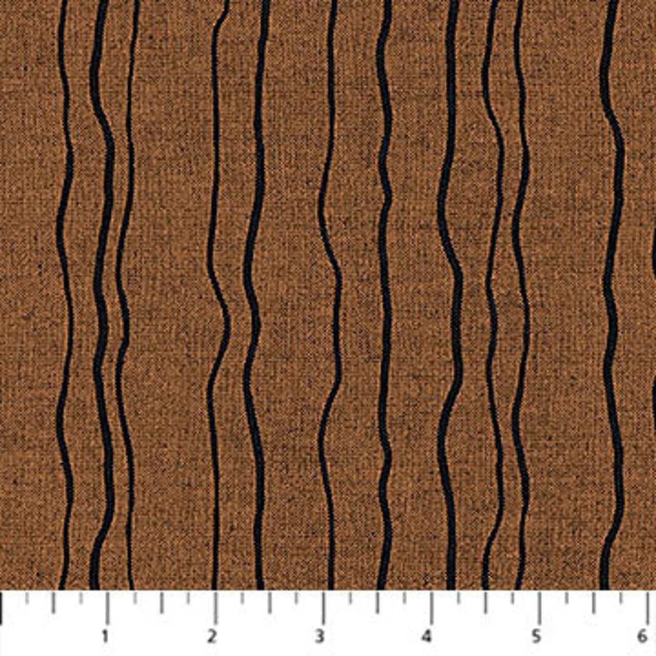 Fabric Northcott Rust Wiggle Stripe Modern Elements by the Quarter Yard 28175-38